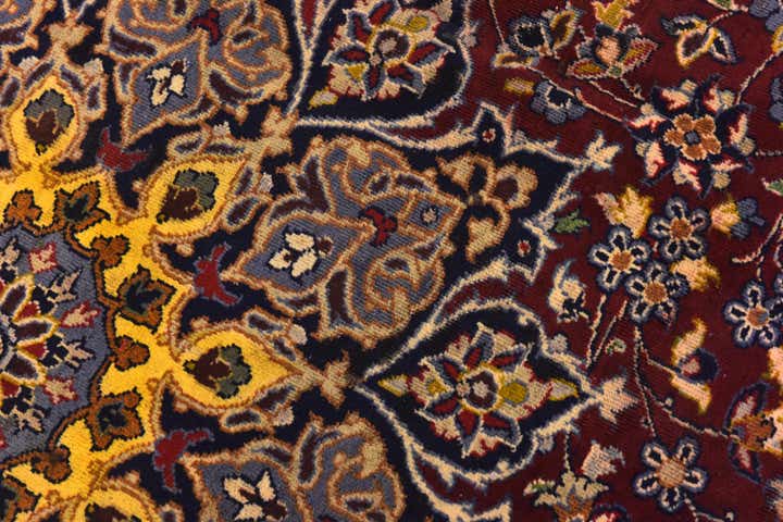 9' 8 x 12' 10 Hand Knotted Isfahan Persian Wool Rug