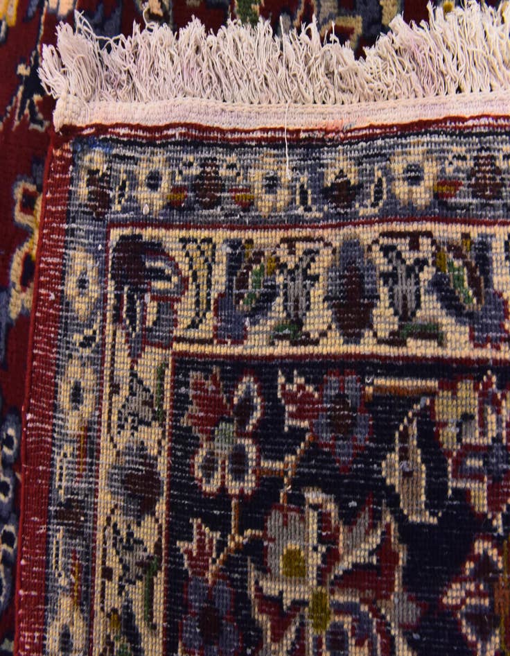 Detail image of 9' 8 x 12' 10  Hand Knotted Isfahan Persian Wool Rug