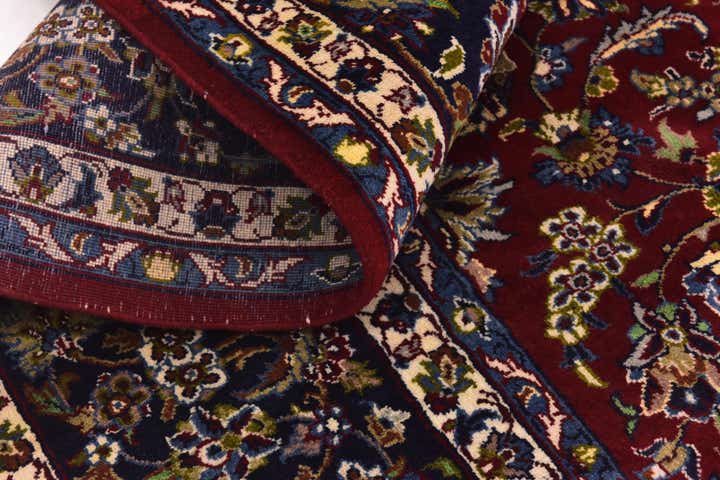 9' 6 x 13' 2 Hand Knotted Isfahan Persian Wool Rug