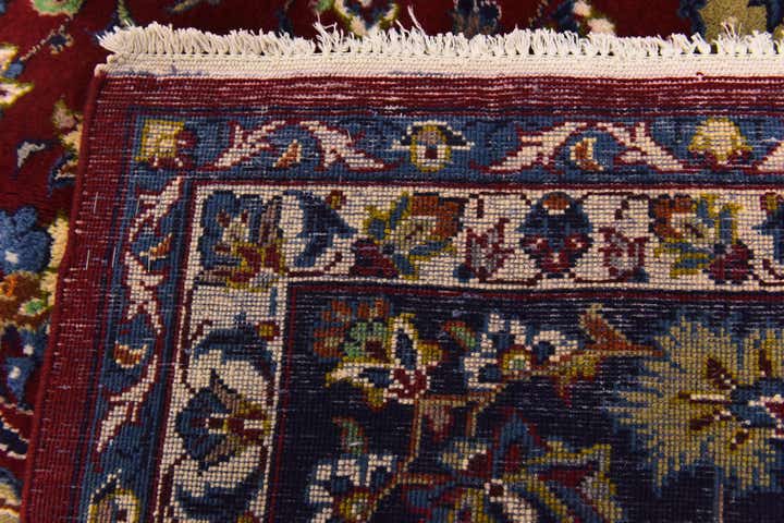 9' 6 x 13' 2 Hand Knotted Isfahan Persian Wool Rug