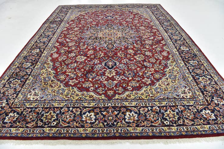Detail image of 295cm x 405cm anudado a mano Isfahan Alfombra Persa Lana