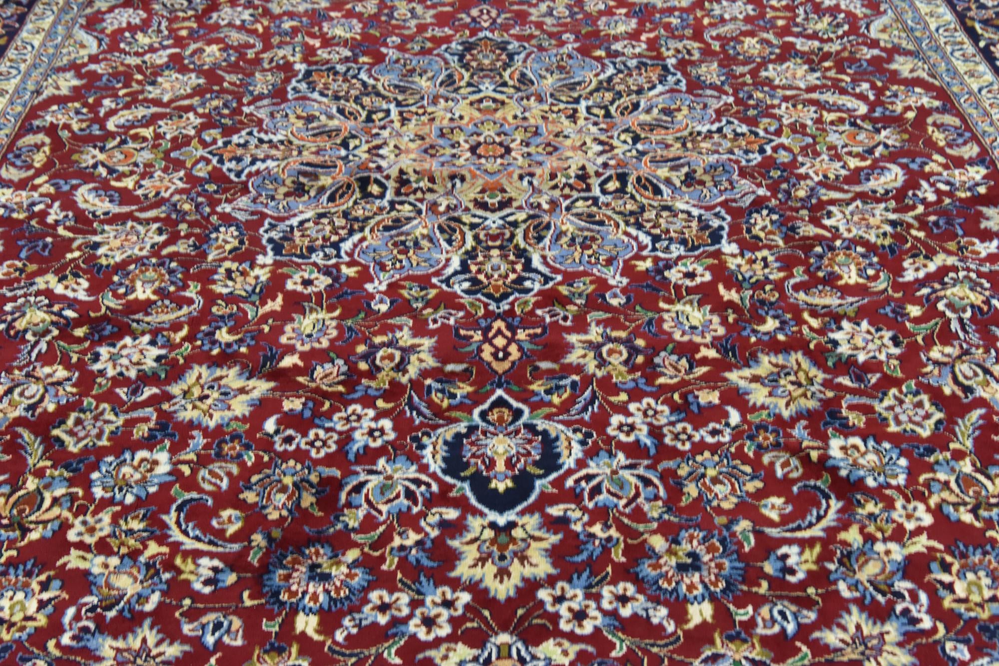 295cm x 405cm anudado a mano Isfahan Alfombra Persa Lana