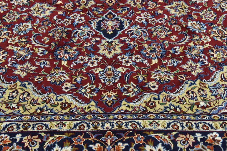Detail image of 295cm x 405cm anudado a mano Isfahan Alfombra Persa Lana