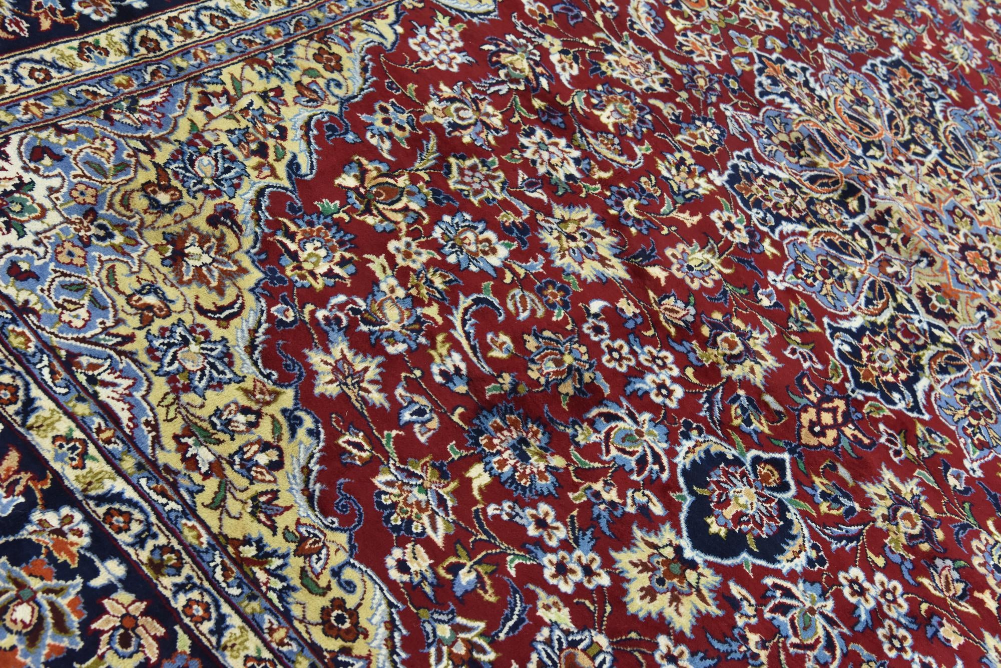 295cm x 405cm anudado a mano Isfahan Alfombra Persa Lana