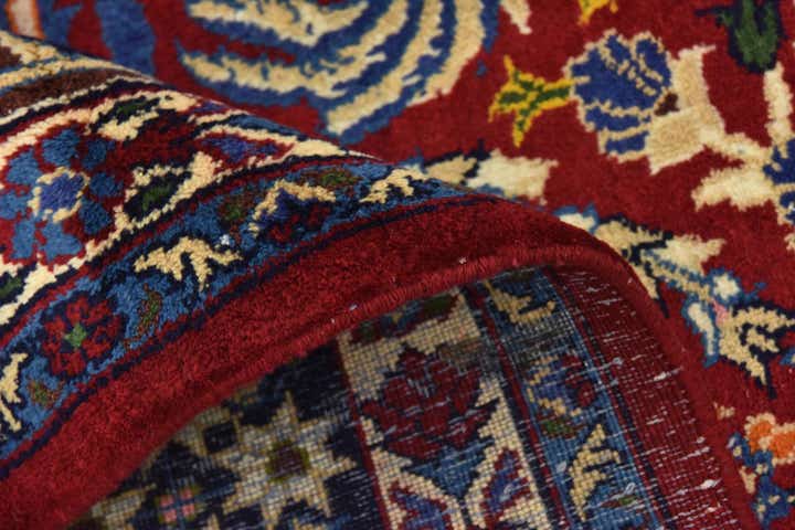 9' 10 x 13' 3 Hand Knotted Isfahan Persian Wool Rug