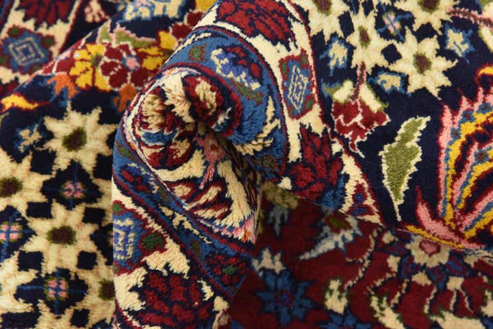 9' 10 x 13' 3 Hand Knotted Isfahan Persian Wool Rug