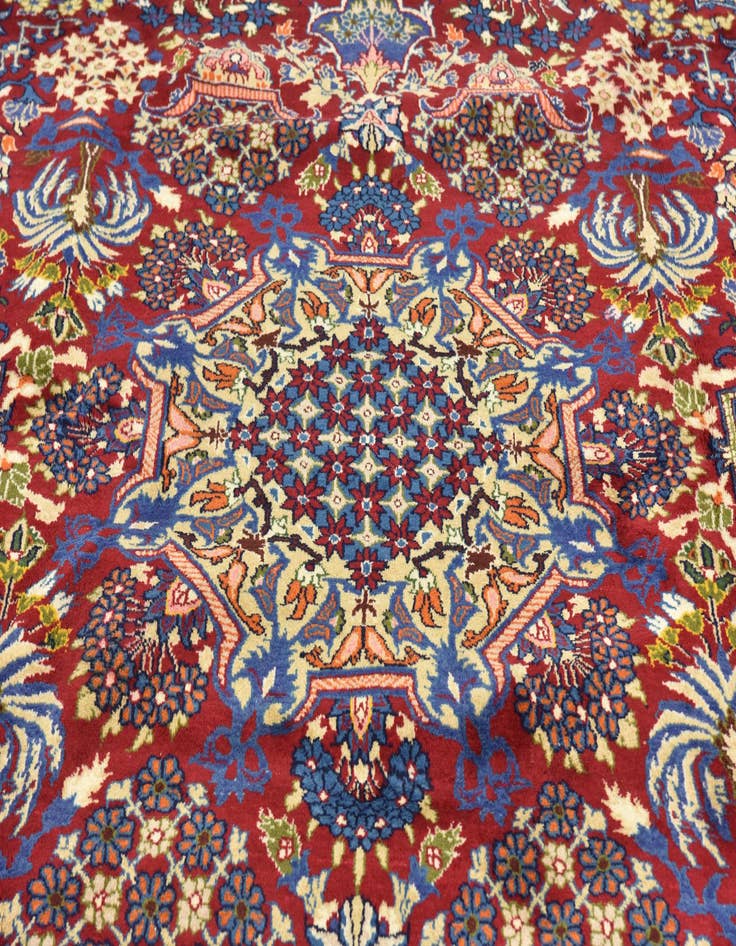 Detail image of 9' 10 x 13' 3  Hand Knotted Isfahan Persian Wool Rug