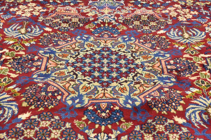 9' 10 x 13' 3 Hand Knotted Isfahan Persian Wool Rug