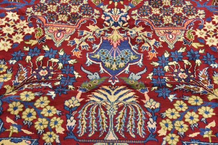 9' 10 x 13' 3 Hand Knotted Isfahan Persian Wool Rug