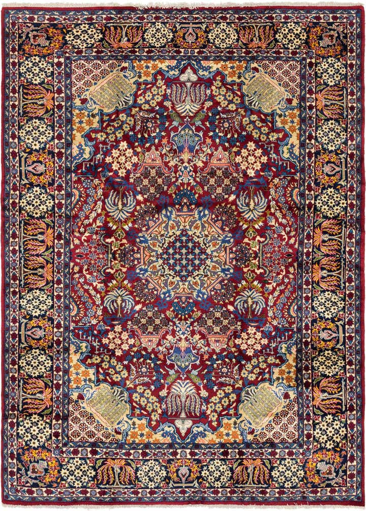9' 10 x 13' 3 Hand Knotted Isfahan Persian Wool Rug