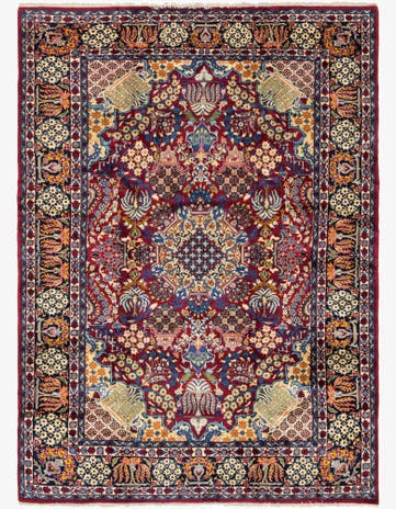 9' 10 x 13' 3 Hand Knotted Isfahan Persian Wool Rug