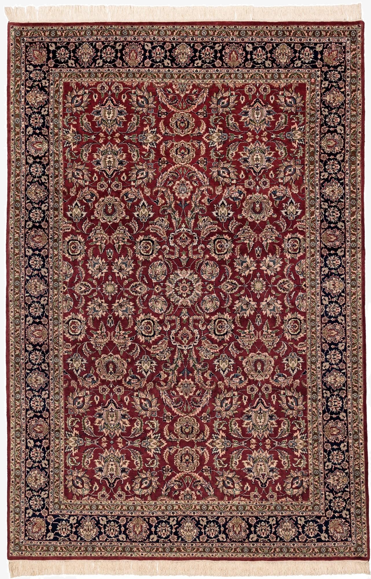 6' 5 x 9' 8  Hand Knotted Isfahan Oriental Wool Rug