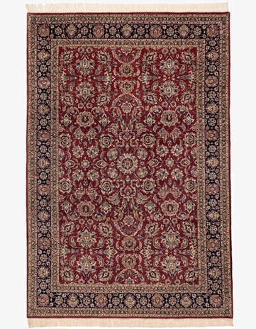 6' 5 x 9' 8 Hand Knotted Isfahan Oriental Wool Rug