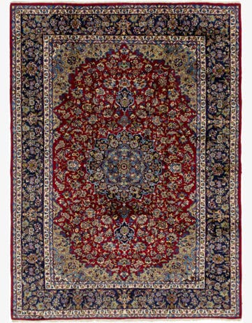 9' 6 x 13' 2 Hand Knotted Isfahan Persian Wool Rug
