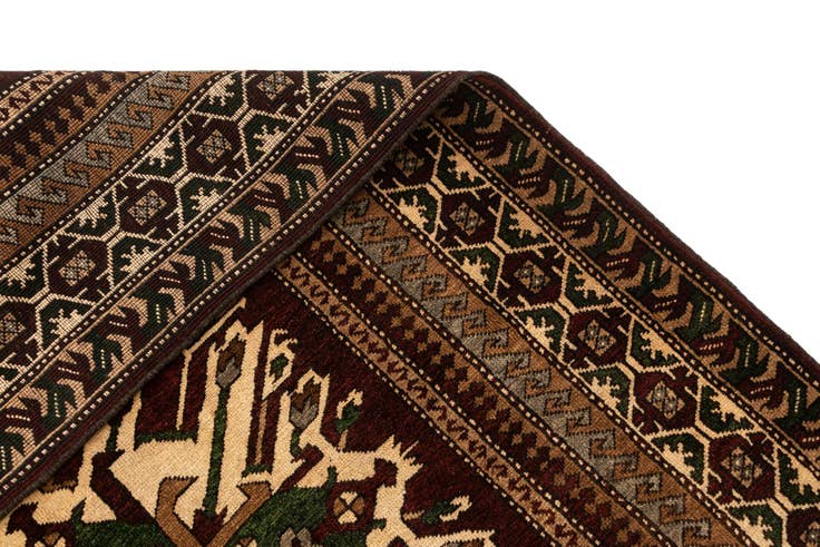 Detail image of 5' 4 x 9' Hand Knotted Kars Wool Rug