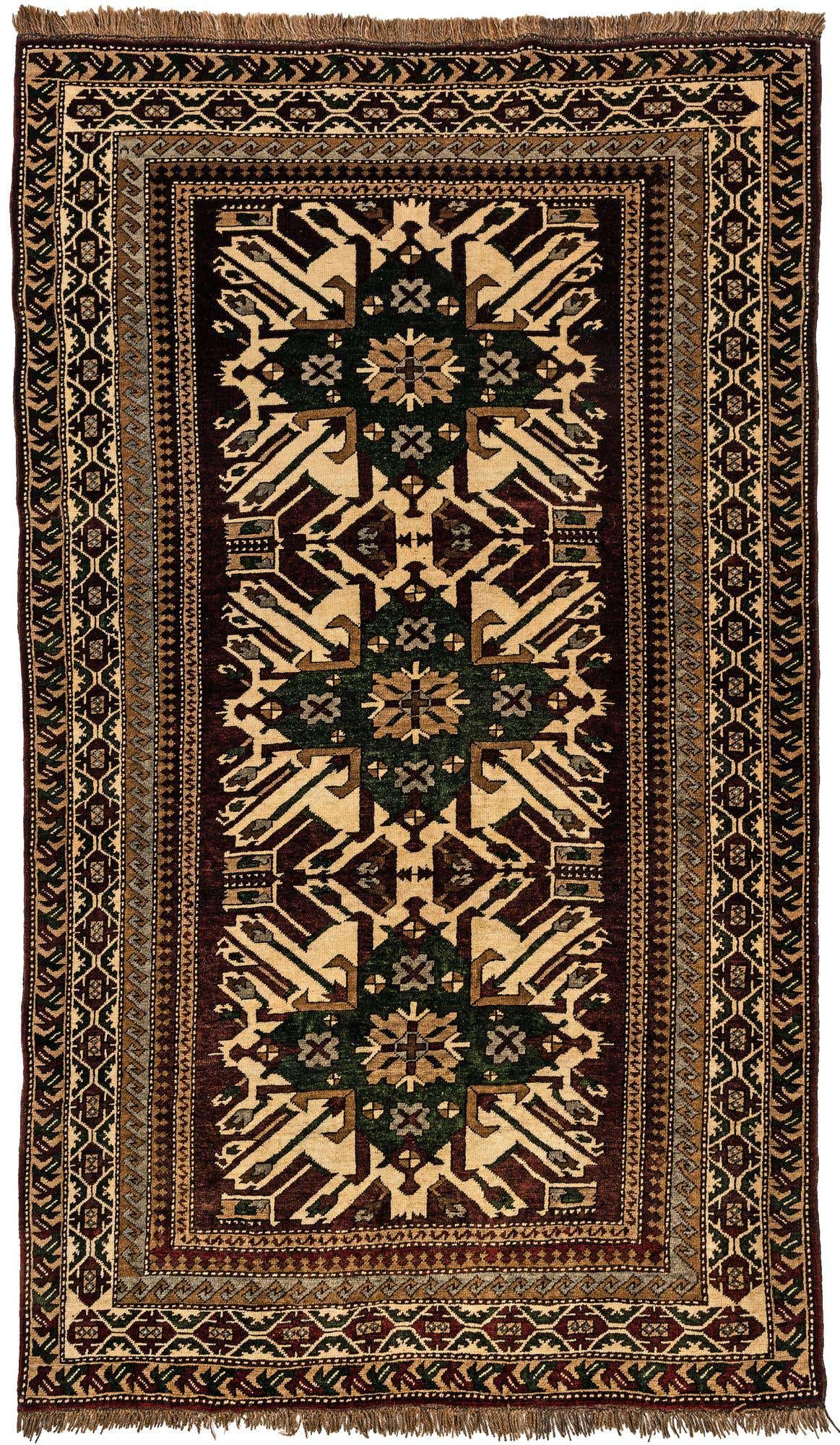 5' 4 x 9' Hand Knotted Kars Wool Rug
