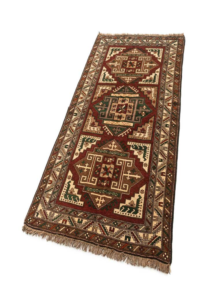 4' 9 x 7' 8 Hand Knotted Kars Wool Rug