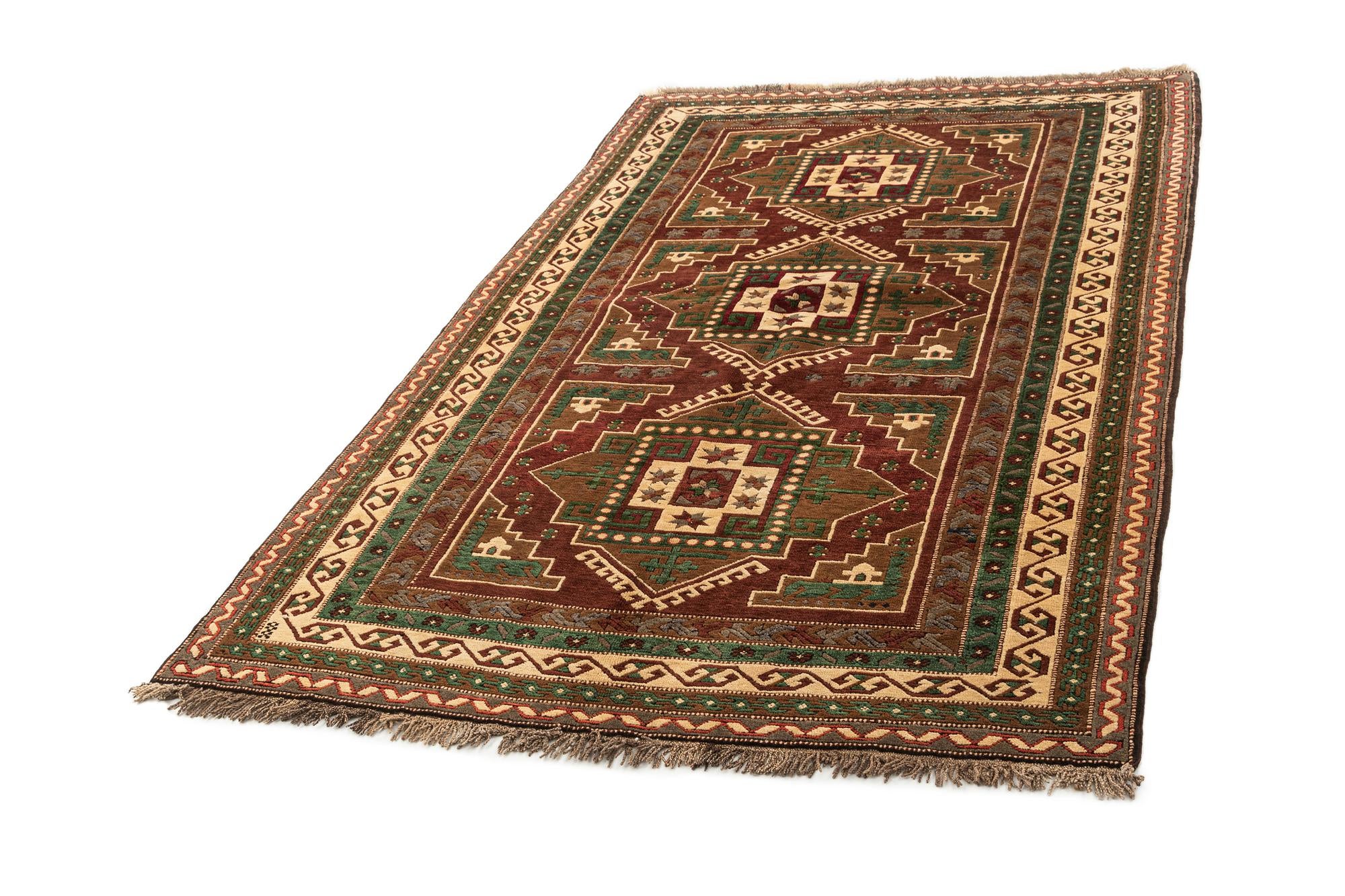 5' x 8' 5 Hand Knotted Kars Wool Rug