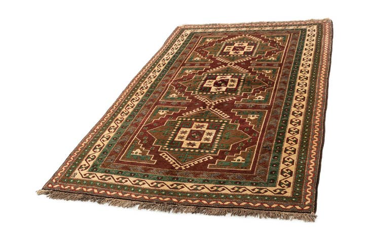 Detail image of 5' x 8' 5 Hand Knotted Kars Wool Rug