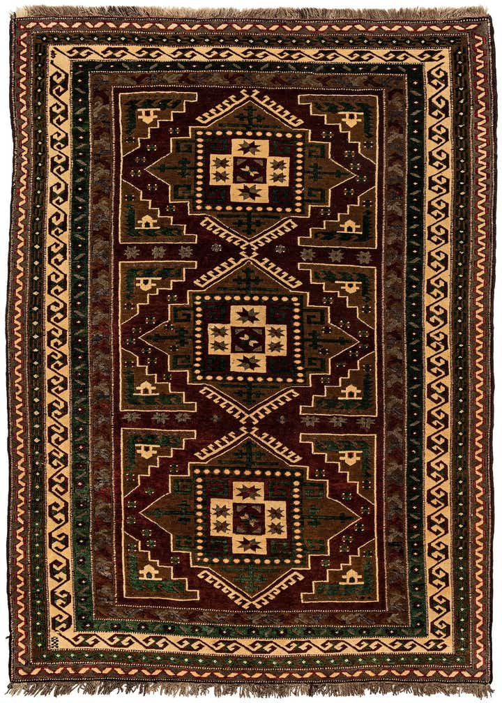 5' x 8' 5 Hand Knotted Kars Wool Rug