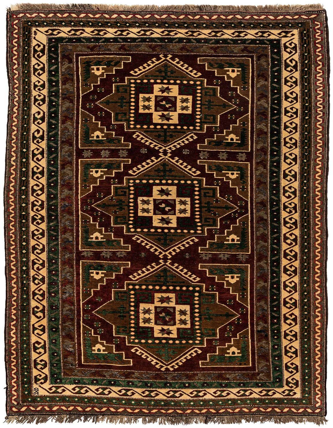 5' x 8' 5 Hand Knotted Kars Wool Rug