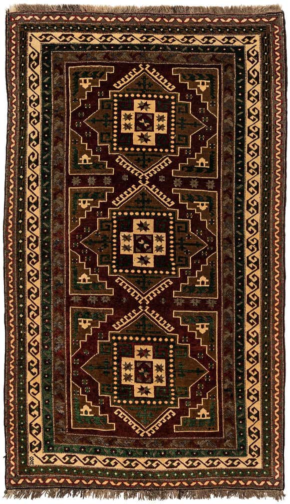 5' x 8' 5 Hand Knotted Kars Wool Rug