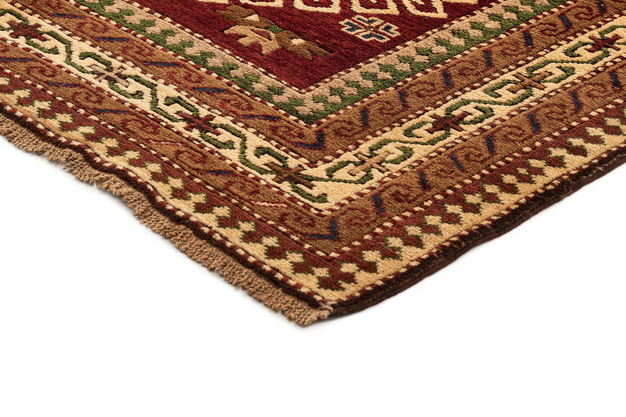 4' 1 x 6' 3 Hand Knotted Kars Wool Rug