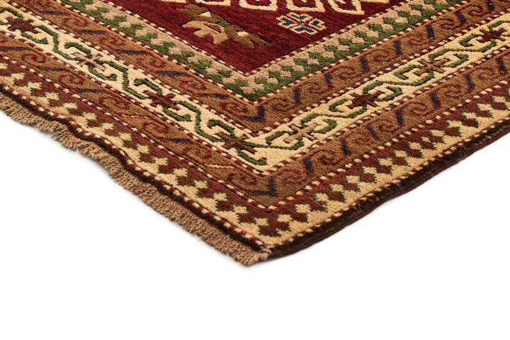 4' 1 x 6' 3 Hand Knotted Kars Wool Rug