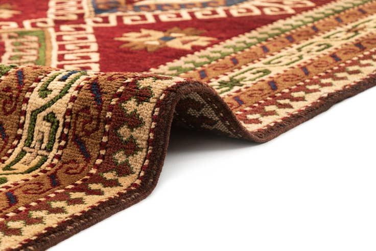 Detail image of 4' 1 x 6' 3 Hand Knotted Kars Wool Rug