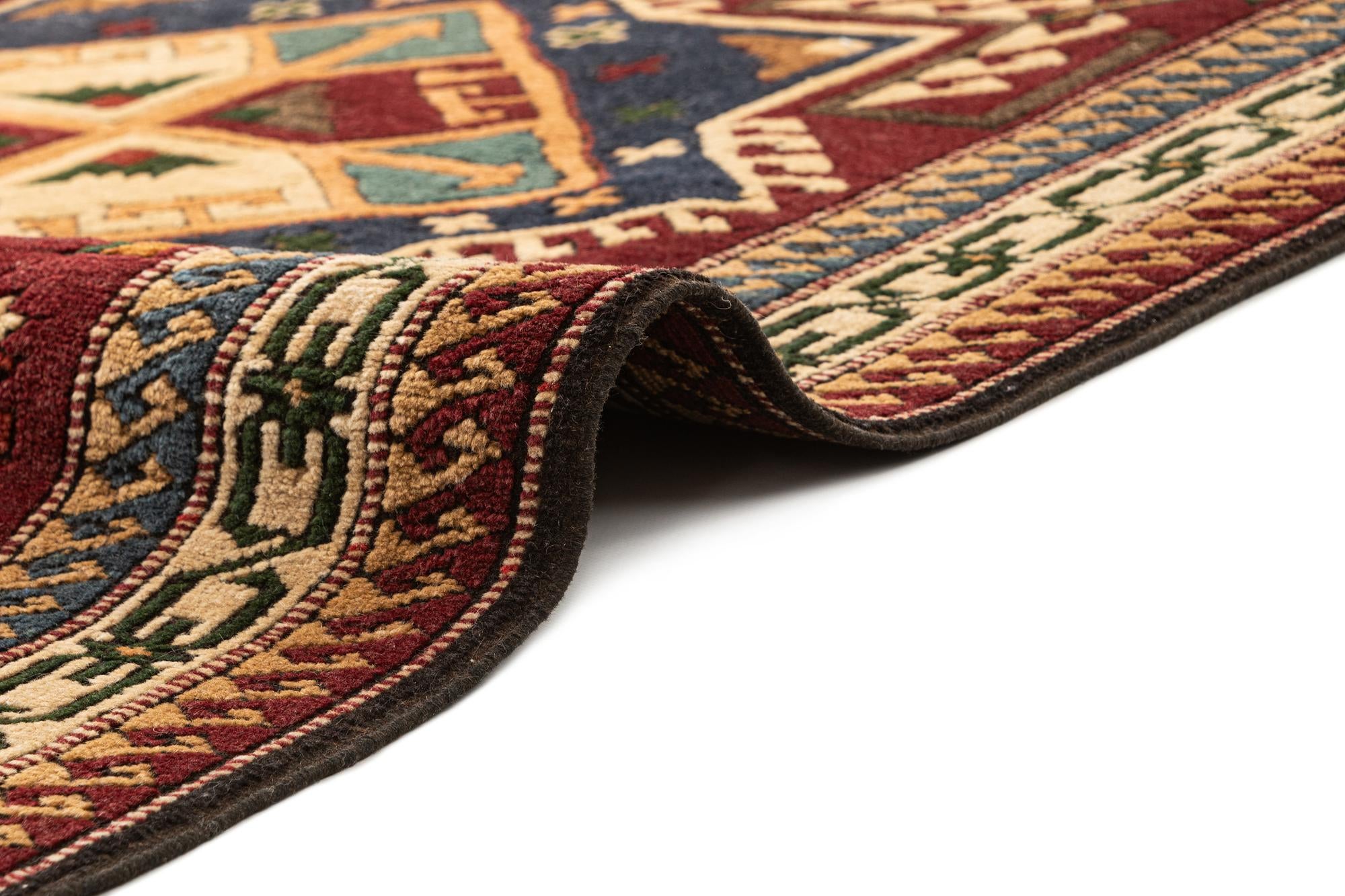 4' x 5' 7 Hand Knotted Kars Wool Rug