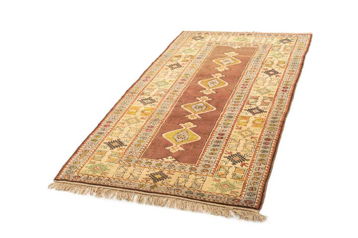 3' 9 x 6' 9 Hand Knotted Kars Oriental Wool Rug