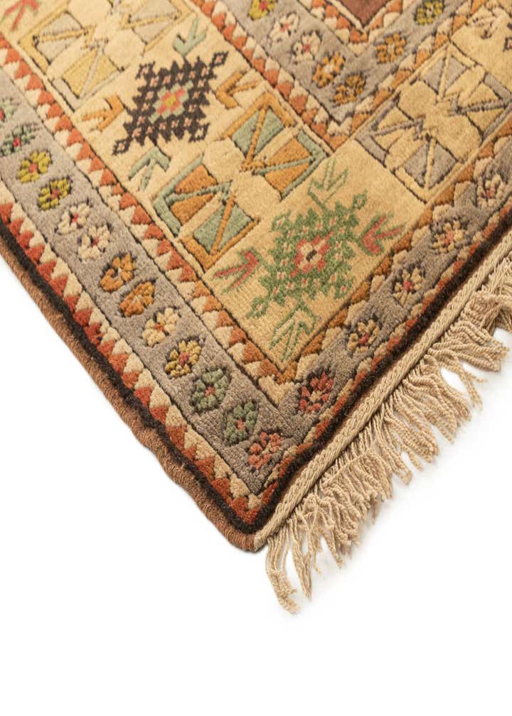 3' 9 x 6' 9 Hand Knotted Kars Oriental Wool Rug