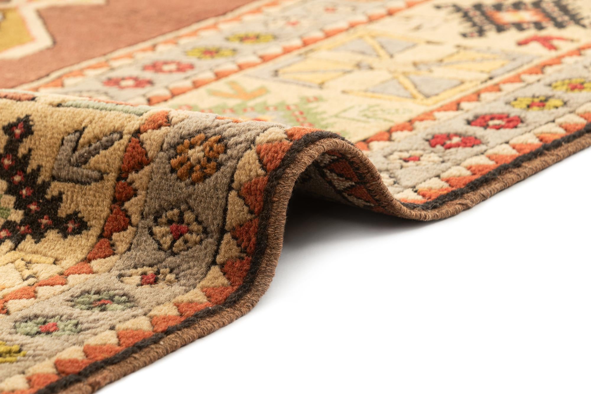 3' 9 x 6' 9 Hand Knotted Kars Oriental Wool Rug