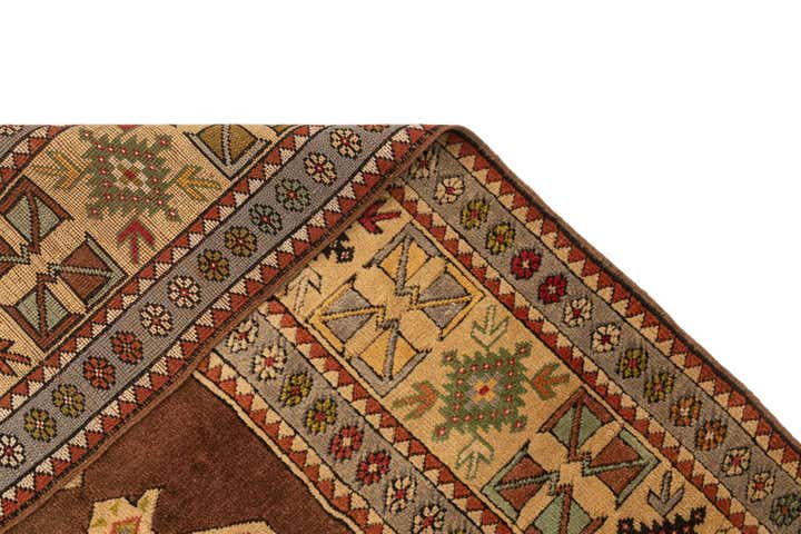 3' 9 x 6' 9 Hand Knotted Kars Oriental Wool Rug