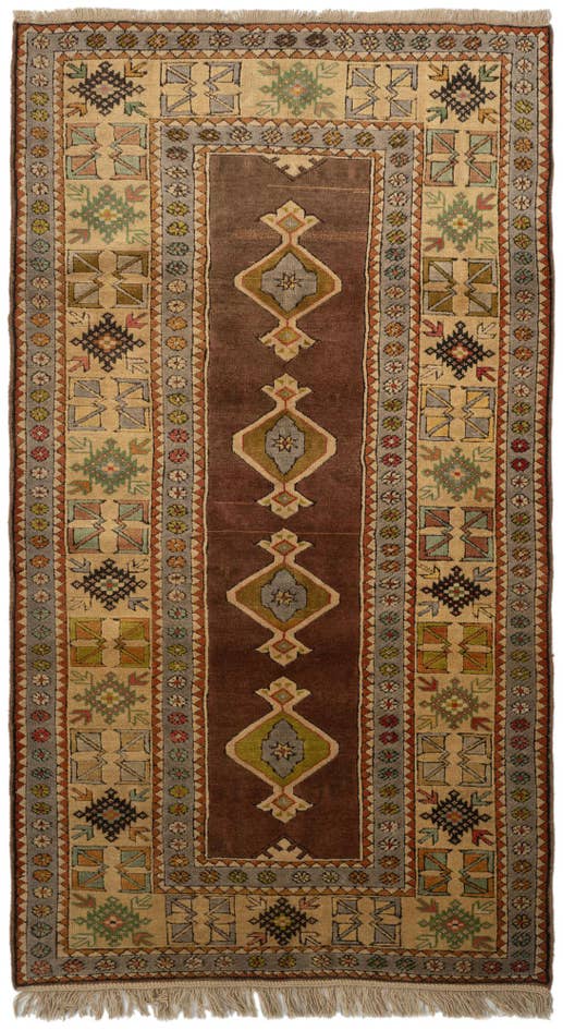 Detail image of 3' 9 x 6' 9 Hand Knotted Kars Oriental Wool Rug