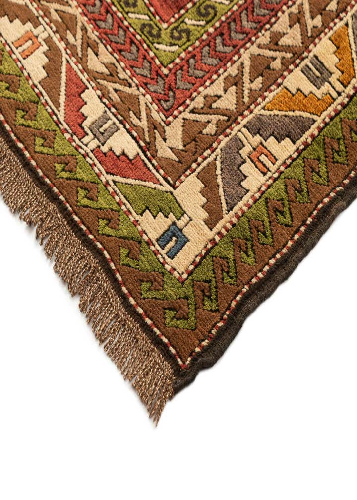4' 3 x 7' 3 Hand Knotted Kars Wool Rug
