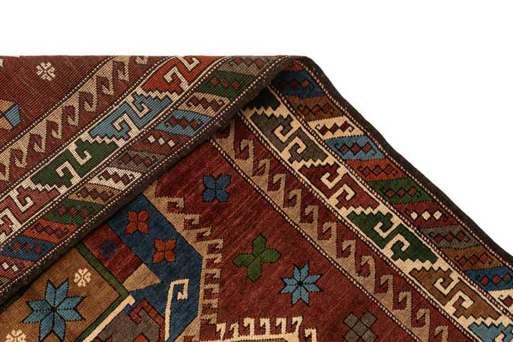 4' 7 x 6' 10 Hand Knotted Kars Wool Rug