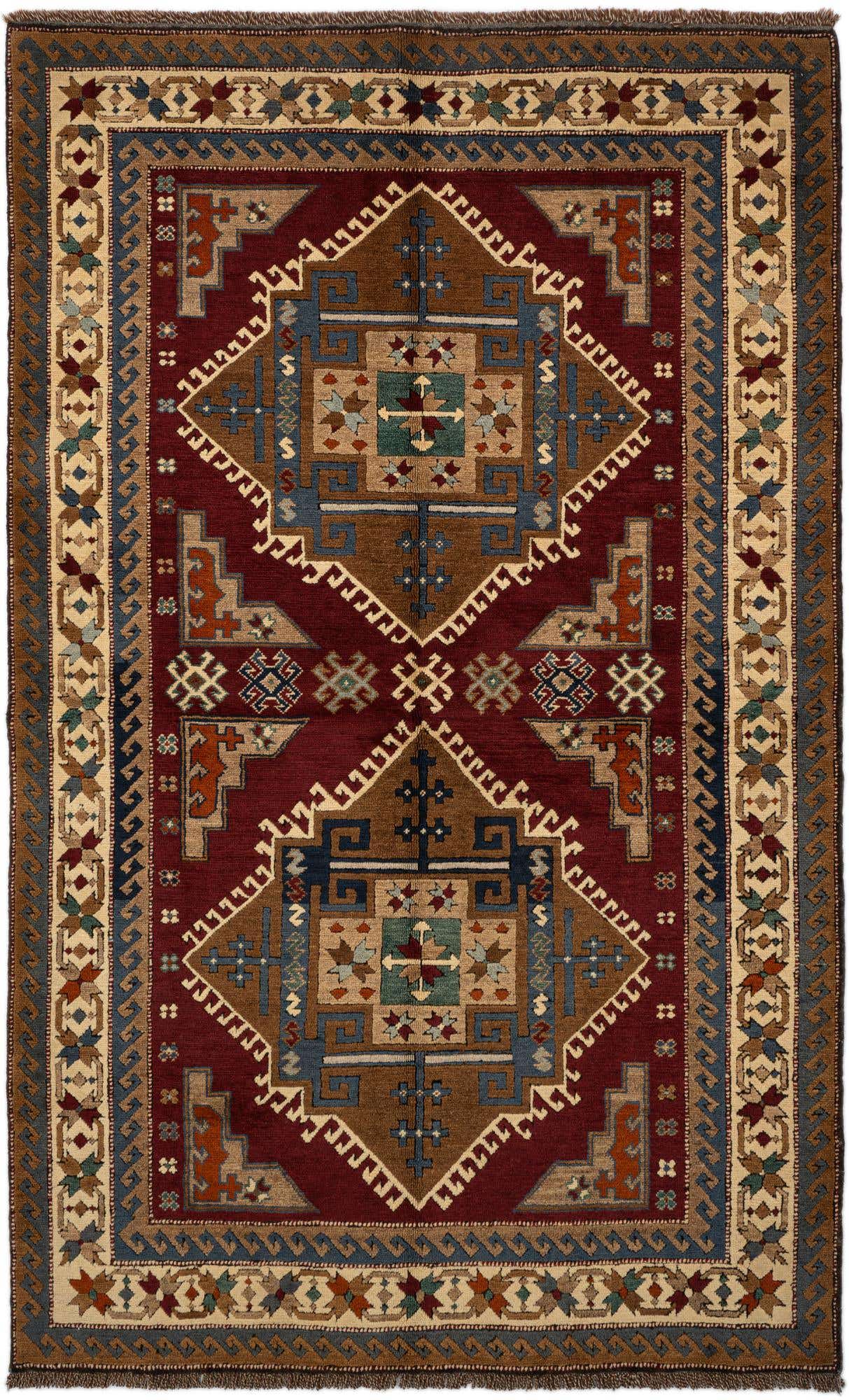 4' 8 x 7' 5 Hand Knotted Kars Wool Rug