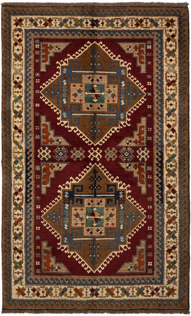 4' 8 x 7' 5 Hand Knotted Kars Wool Rug