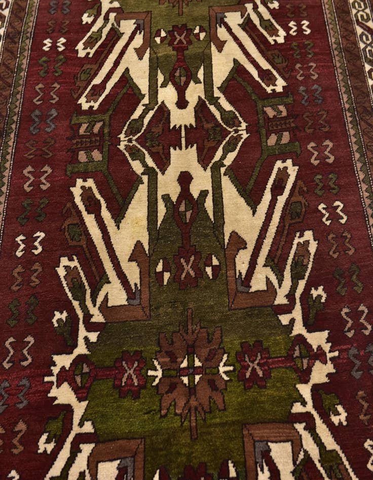 Detail image of 5' 10 x 9' 5 Hand Knotted Kars Wool Rug
