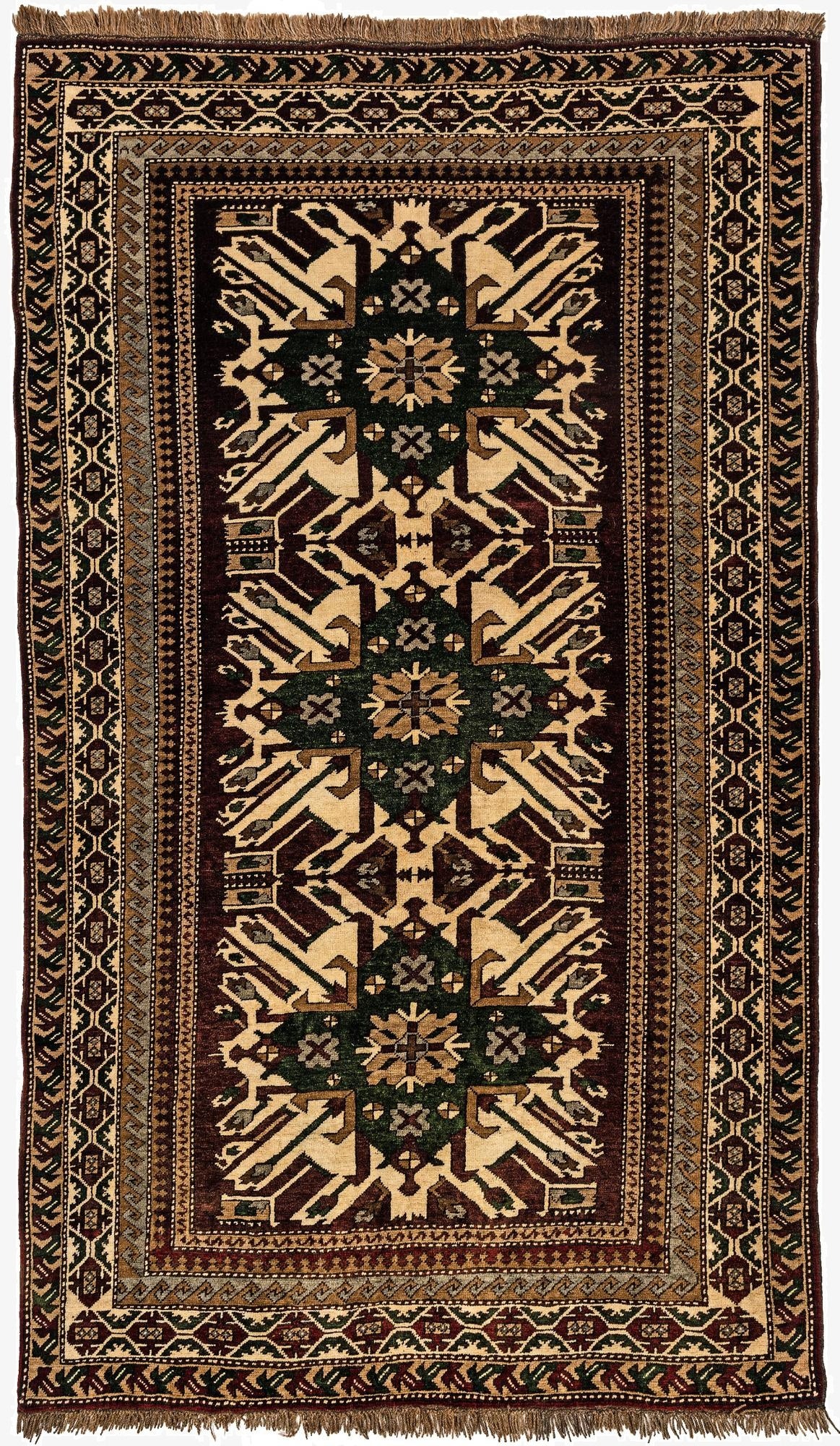 5' 4 x 9'  Hand Knotted Kars Wool Rug