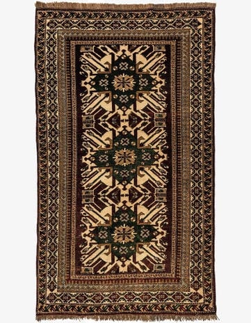 5' 4 x 9' Hand Knotted Kars Wool Rug