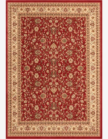 Burgundy Kashan Design Rug
