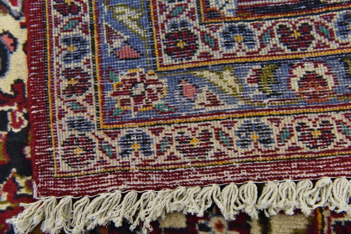 9' 9 x 13' 3 Hand Knotted Kashan Persian Wool Rug