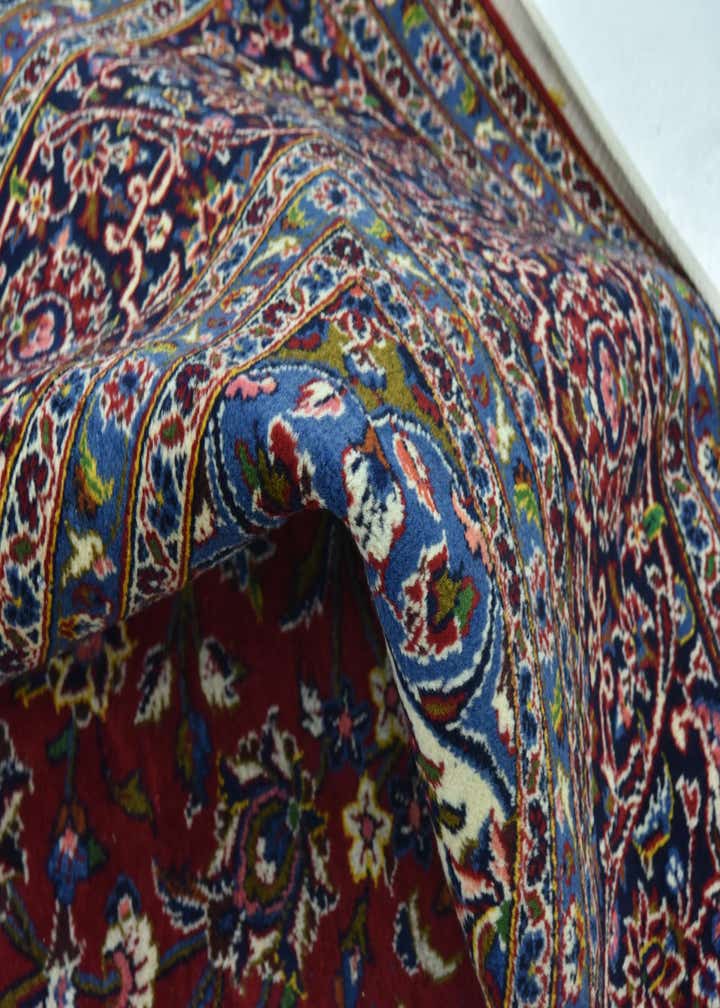 9' 9 x 13' 5 Hand Knotted Kashan Persian Wool Rug