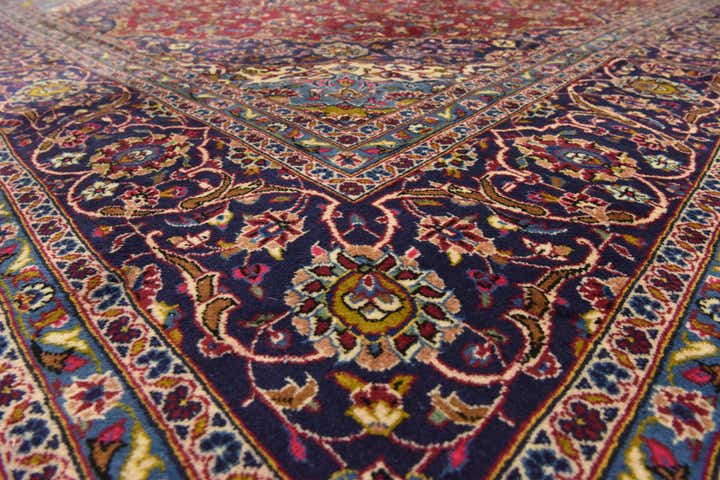 295cm x 400cm anudado a mano Kashan Alfombra Persa Lana