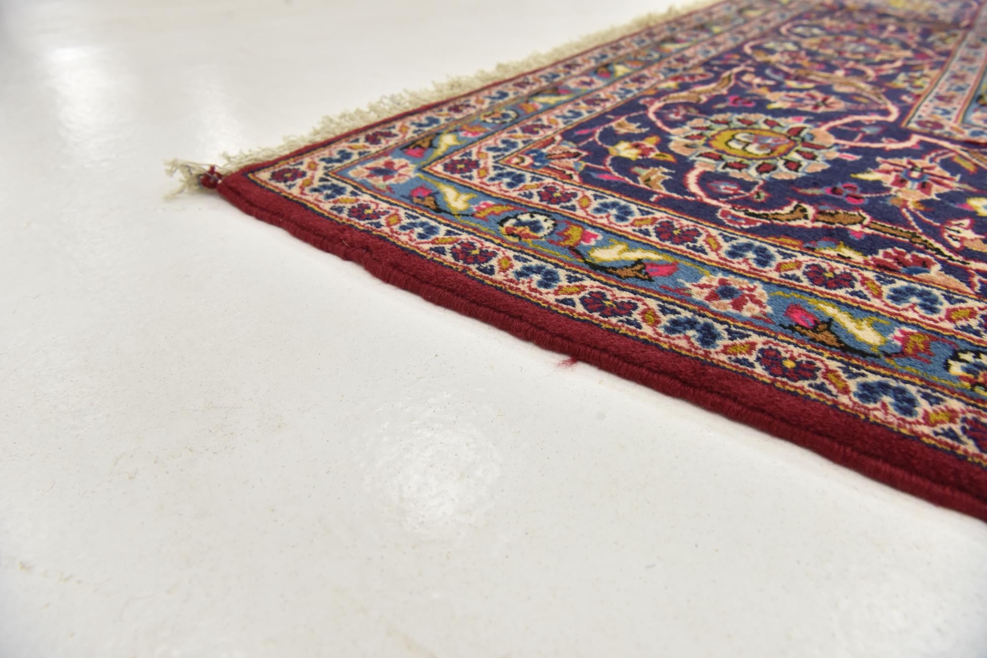295cm x 400cm anudado a mano Kashan Alfombra Persa Lana