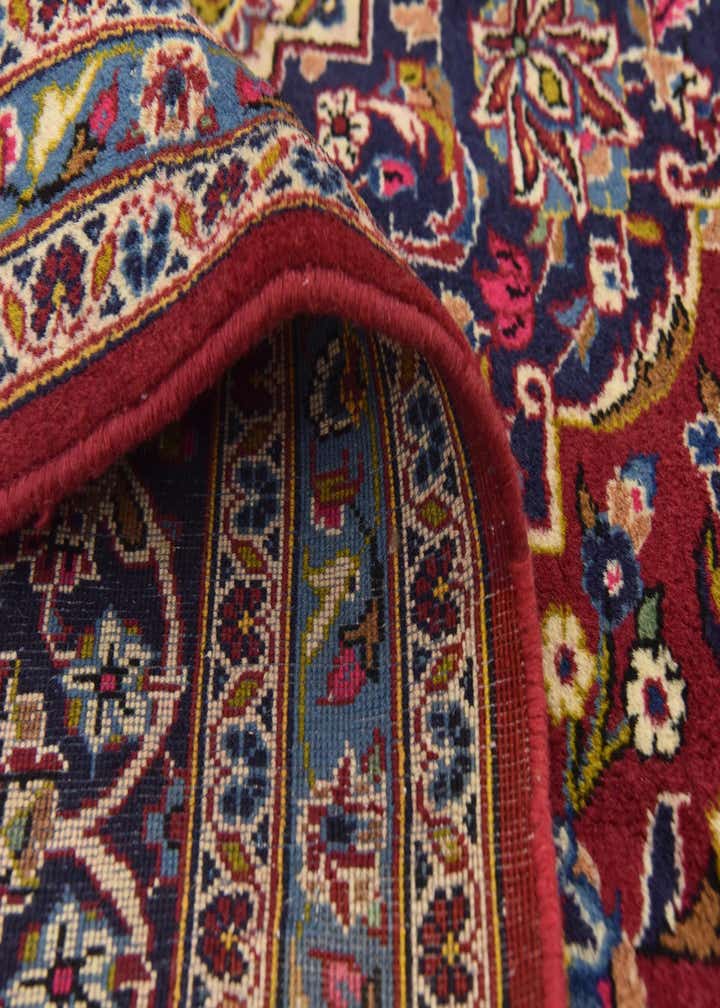 9' 9 x 13' 2 Hand Knotted Kashan Persian Wool Rug