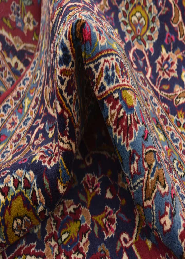 9' 9 x 13' 2 Hand Knotted Kashan Persian Wool Rug