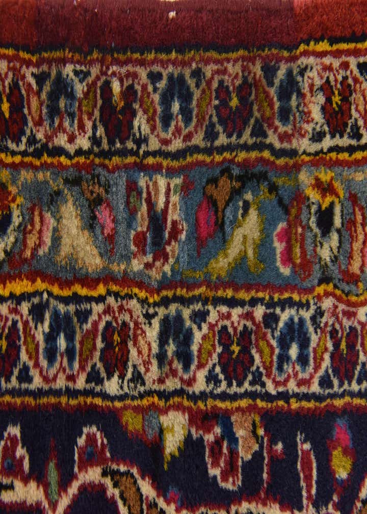 9' 9 x 13' 2 Hand Knotted Kashan Persian Wool Rug